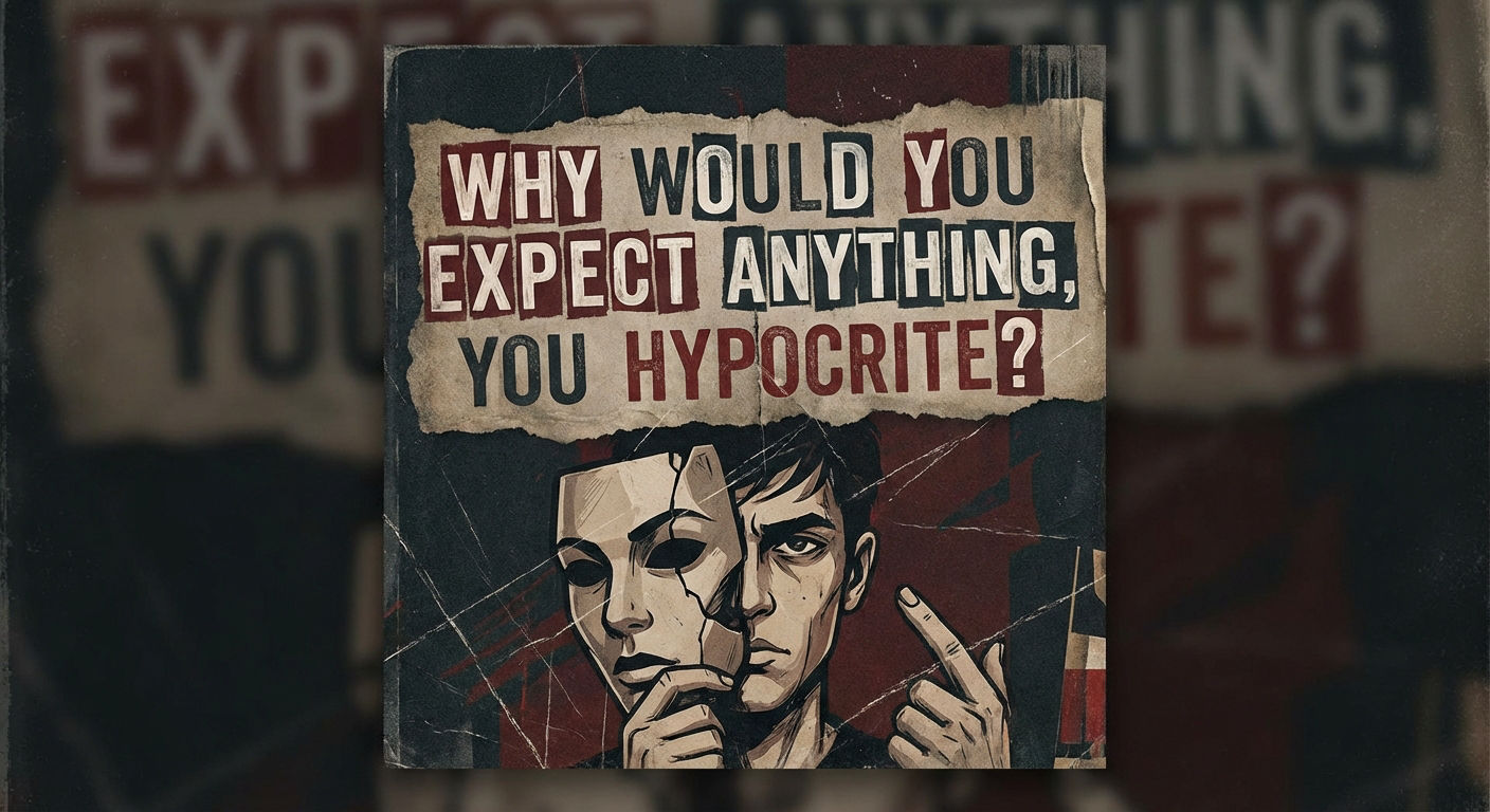 WHY WOULD YOU EXPECT ANYTHING, YOU HYPOCRITE?