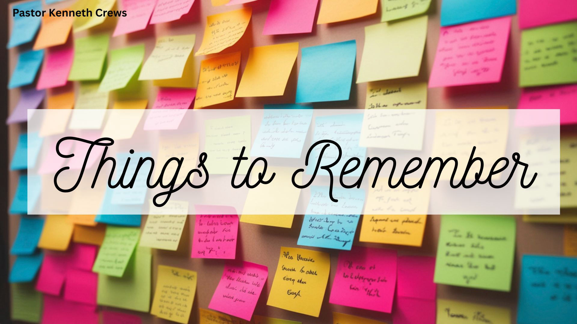 Things To Remember